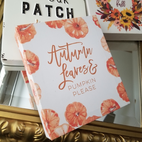 ❗Fall Metal and Canvas Rustic Pumpkin Wall Decor Bundle❗ - Picture 5 of 8